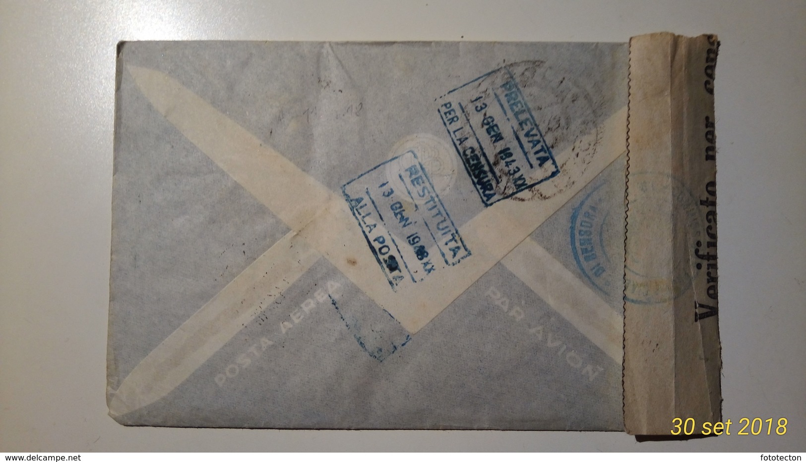 Storia Postale - Busta Con Lettera - 50c + 50c - 1943 - Timbro Censura - Da Roma Prati A Tripoli  -espresso, Posta Aerea - Marcophilie (Avions)