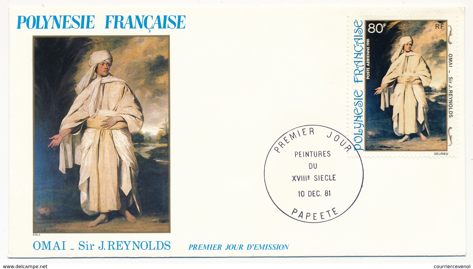 POLYNESIE FRANCAISE - 4 FDC - Peintures Du 18eme Siècle - 10 Dec 1981 - Papeete - FDC