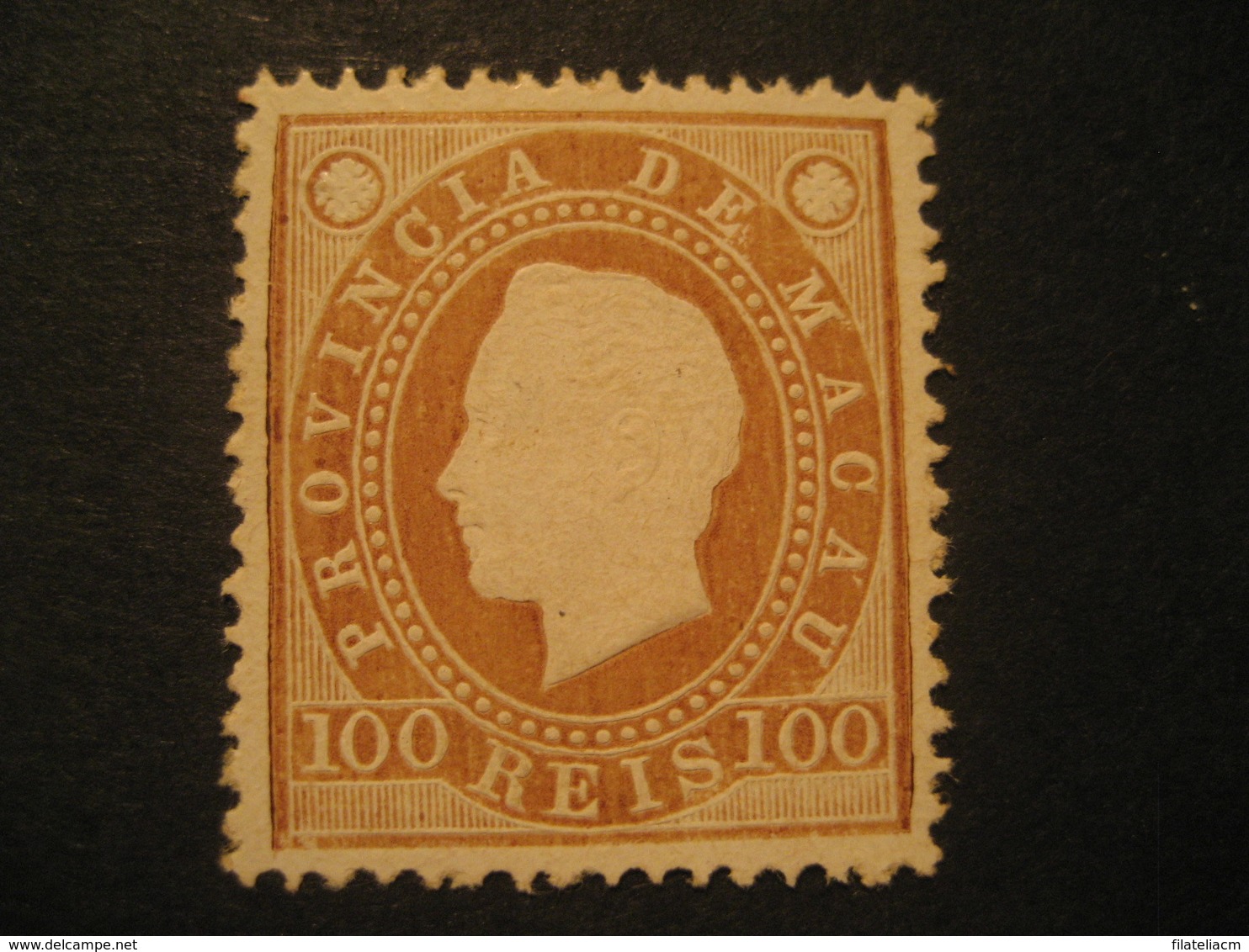 100 Reis MACAU 1888 Yvert 39 (Perf. 13 1/2 Cat. Year 2008: 45 Eur) Stamp Macao Portugal China Area - Neufs