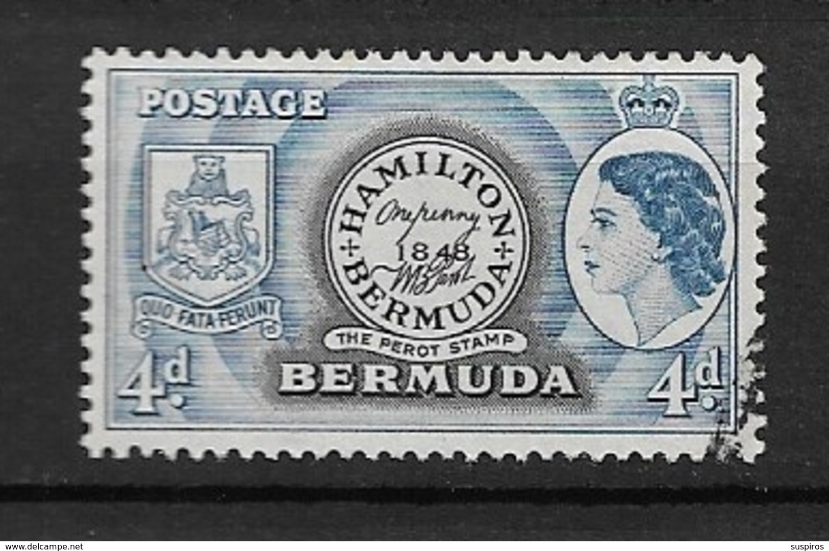 BERMUDA   1953 Local Motives And Queen Elizabeth II   *   1848 Perot Stamp - Bermuda