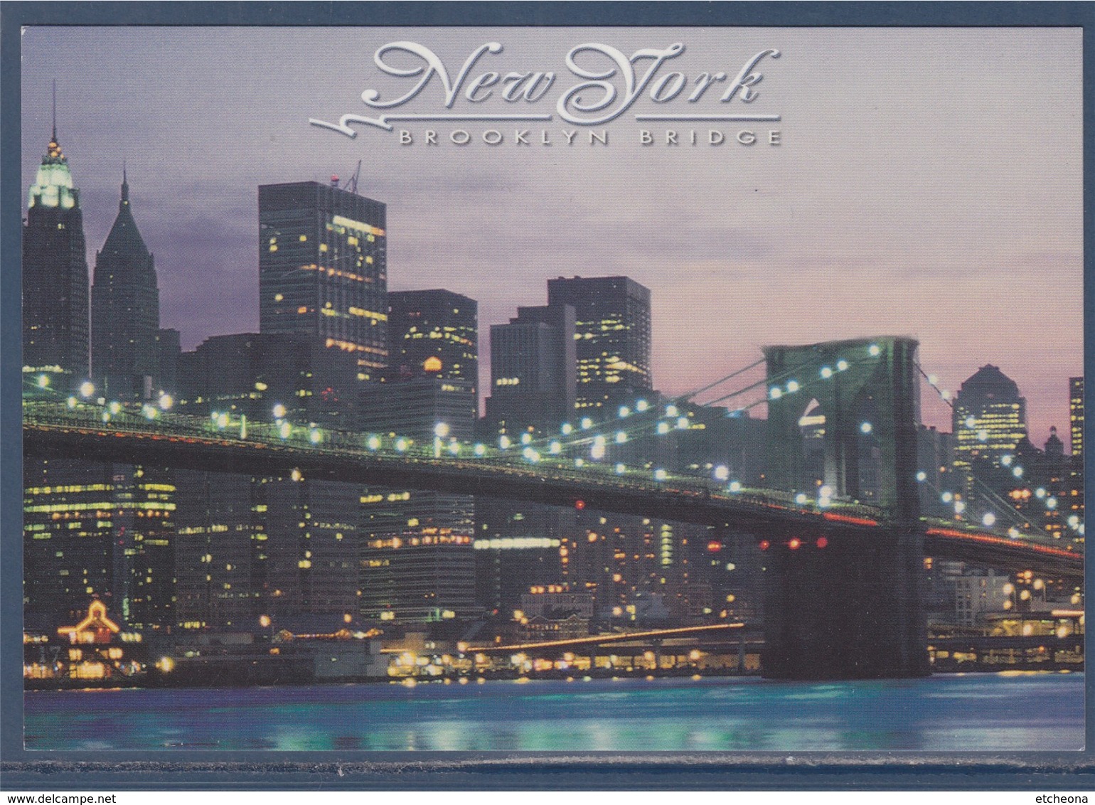 = New-York, Brooklyn Bridge, De Nuit - Brooklyn