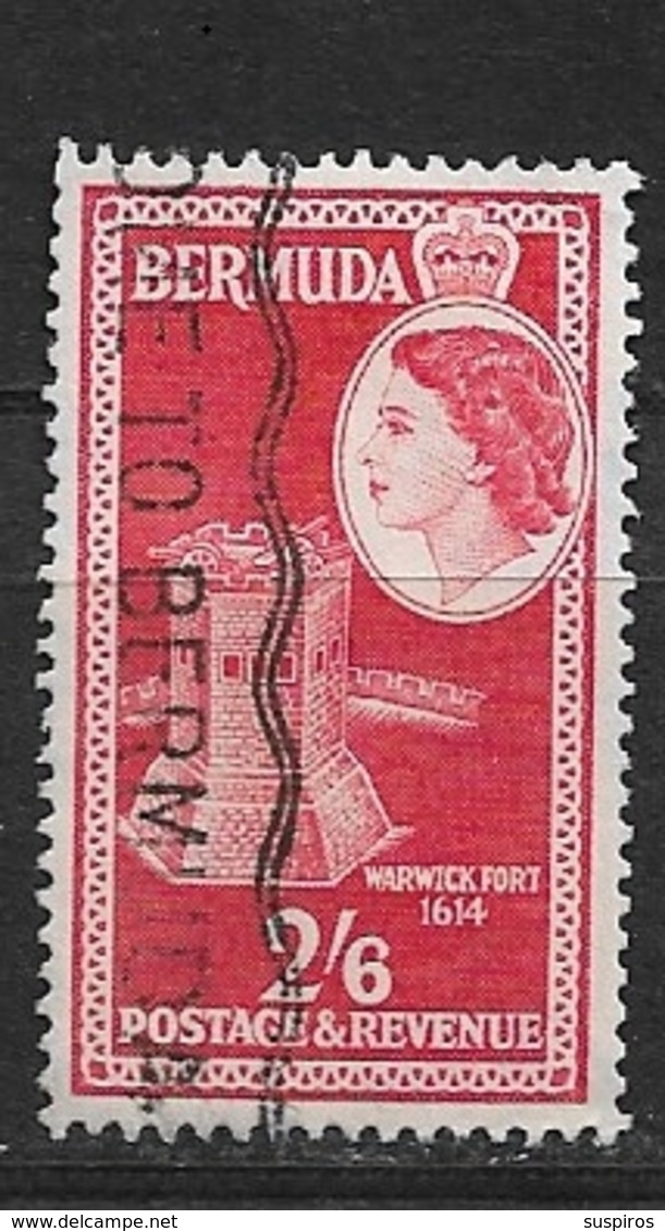 BERMUDA   1953 Local Motives And Queen Elizabeth II    #147 USED - Bermuda