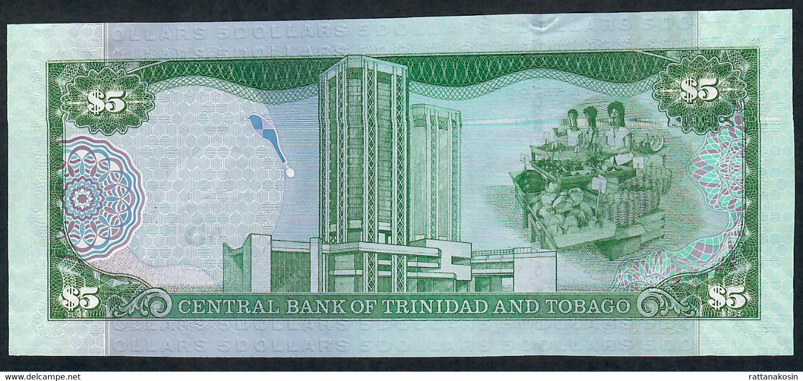 TRINIDAD AND TOBAGO P47 5 DOLLARS 2006 #CY     UNC. - Trinidad & Tobago