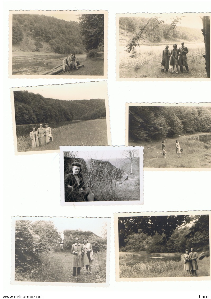 Lot De 13 Photos ( +/- 6 X 9 Cm)  HERBEUMONT Et Environs,, La Semois,...  En 1946 (b187) - Lieux