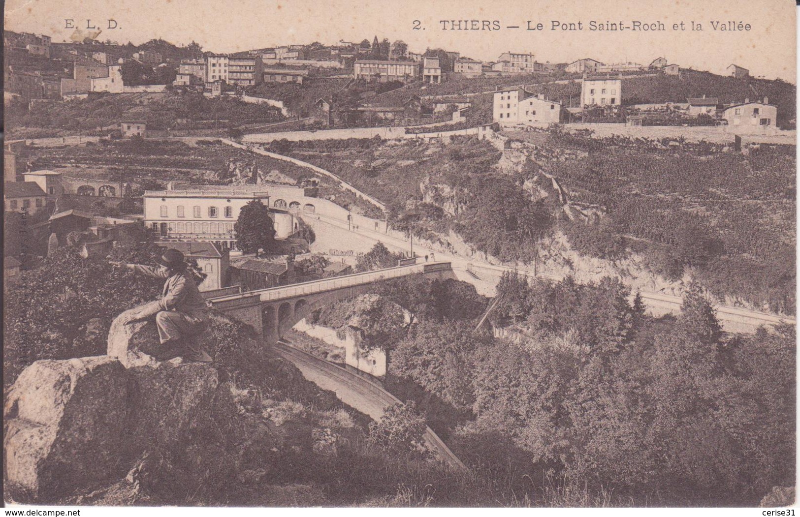 CPA - 2. THIERS Le Pont St Roch Et La Ville - Thiers