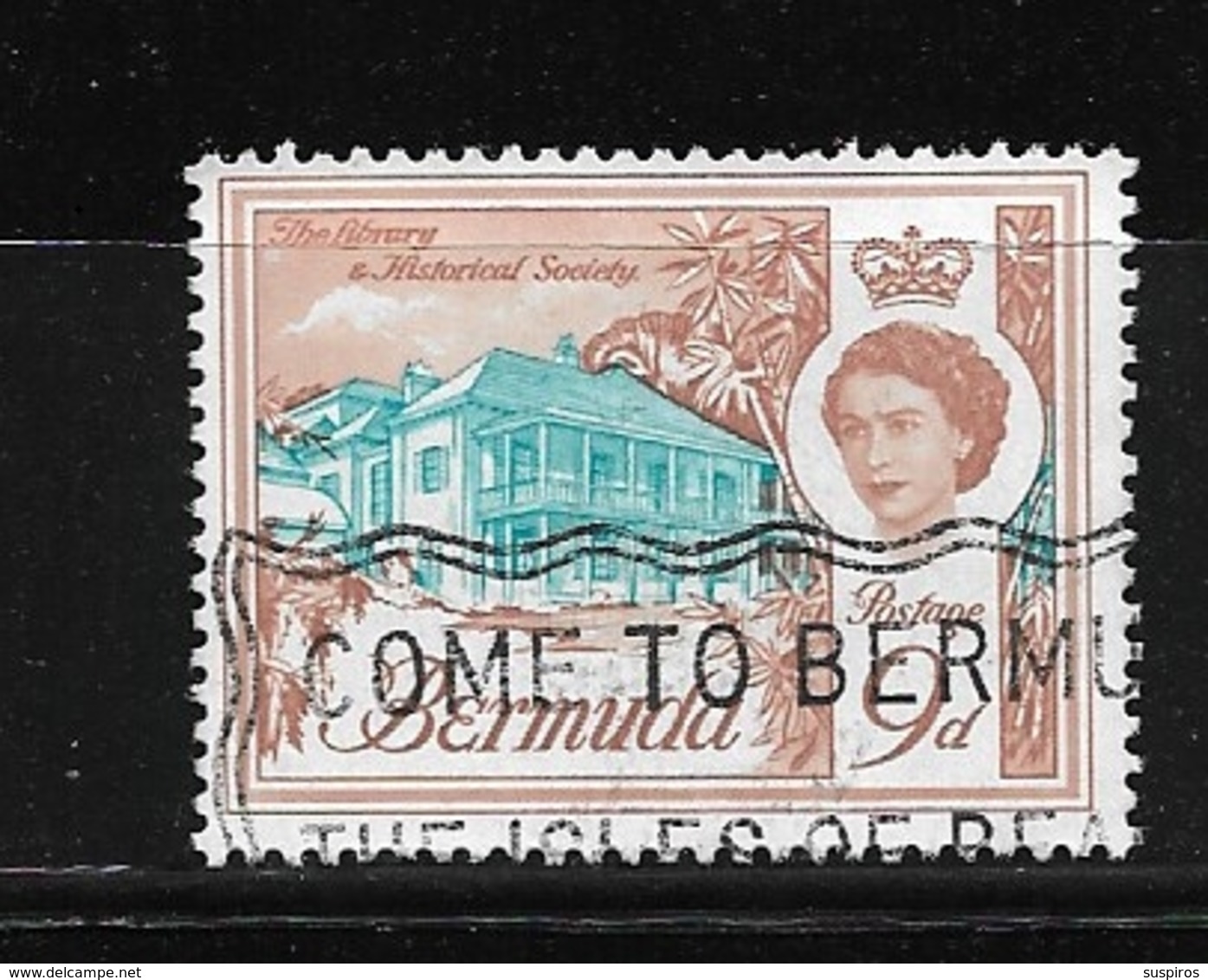 BERMUDA    1962 Definitive Issue  QUEEN ELIZABETH II  Used  Nice Cancel " Come To Bermuda - Bermuda