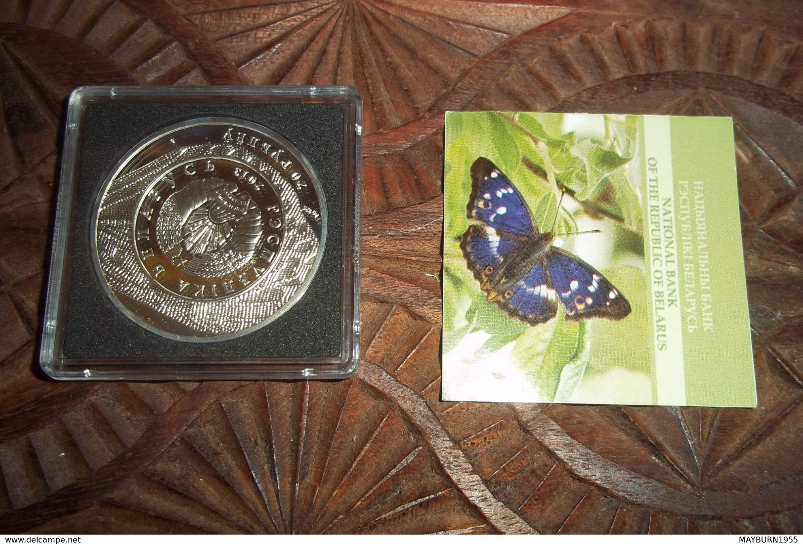 Piéce Papillons Argent Silver 8000 Ex APATURA IRIS Année 2013 - Belarus