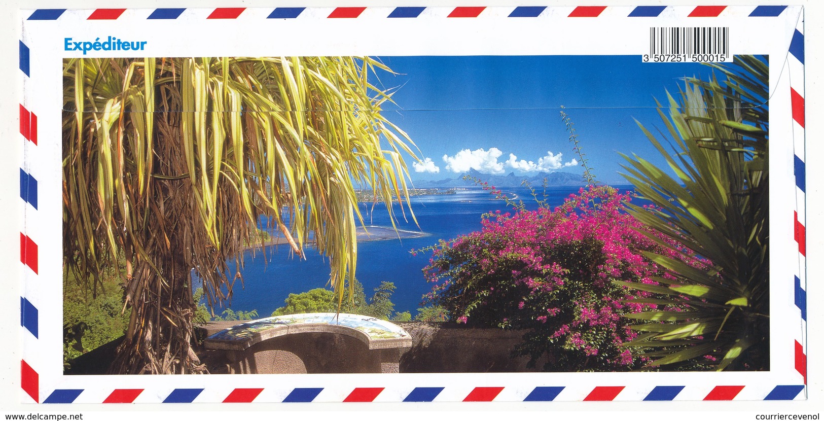 POLYNESIE FRANCAISE - Enveloppe Affr. Composé Oblitérée "PUAMAU-HIVA-OA / MARQUISES" - 8.1.2008 - Storia Postale