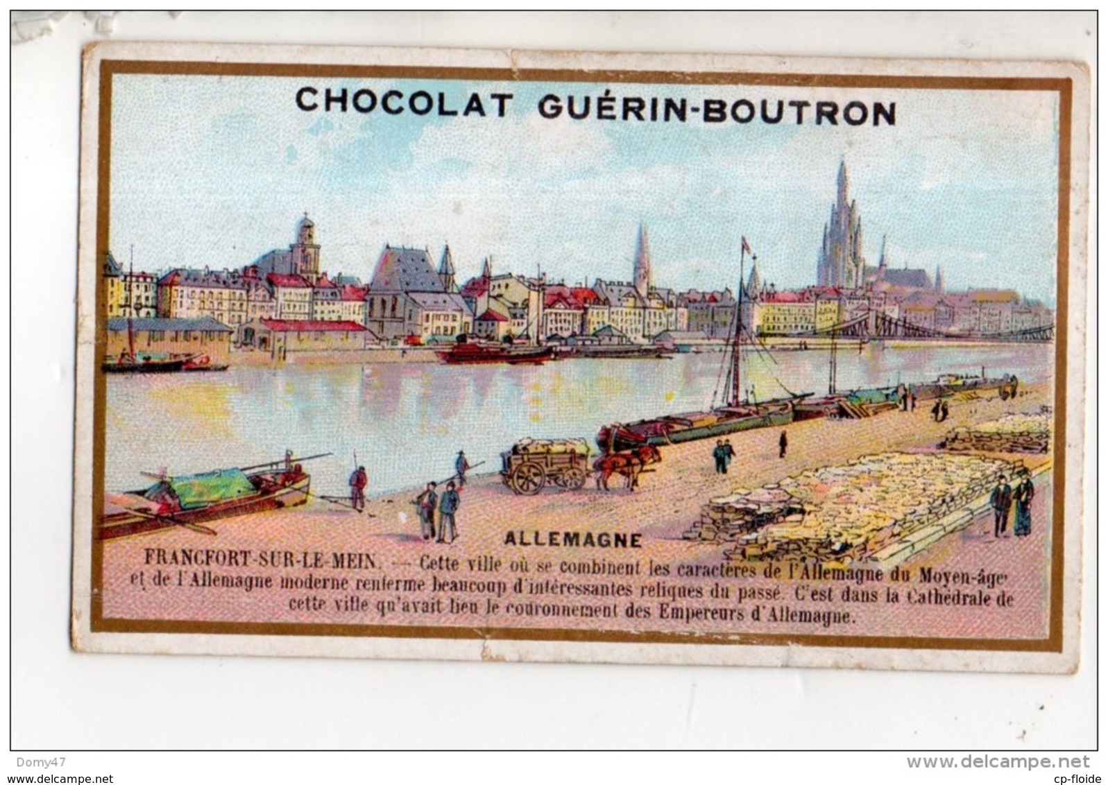 CHROMO . CHOCOLAT GUÉRIN-BOUTRON . ALLEMAGNE . FRANCFORT SUR LE MEIN - Réf. N°14939 - - Guérin-Boutron