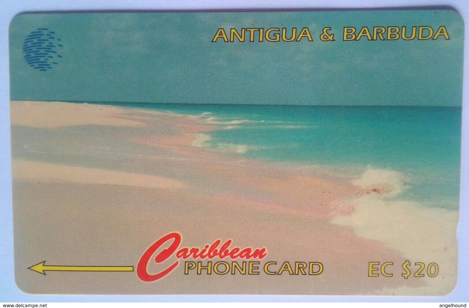 Antigua And Barbuda EC$20 16CATB " Pink Sand Beach Slash C/n " - Antigua And Barbuda