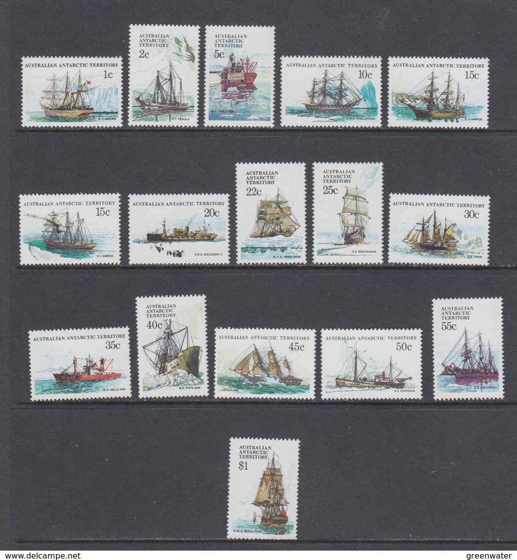 AAT 1979 Definitives / Ships 16v ** Mnh (40783G) - Unused Stamps