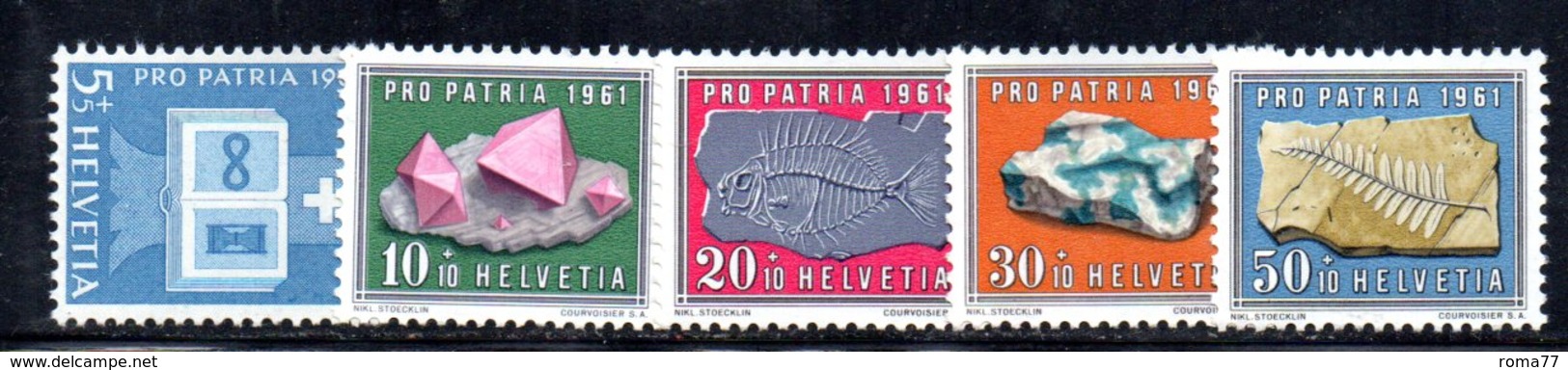 538/1500 - SVIZZERA 1961 ,  Unificato N. 677/681  ***  MNH  Pro Patria - Ongebruikt