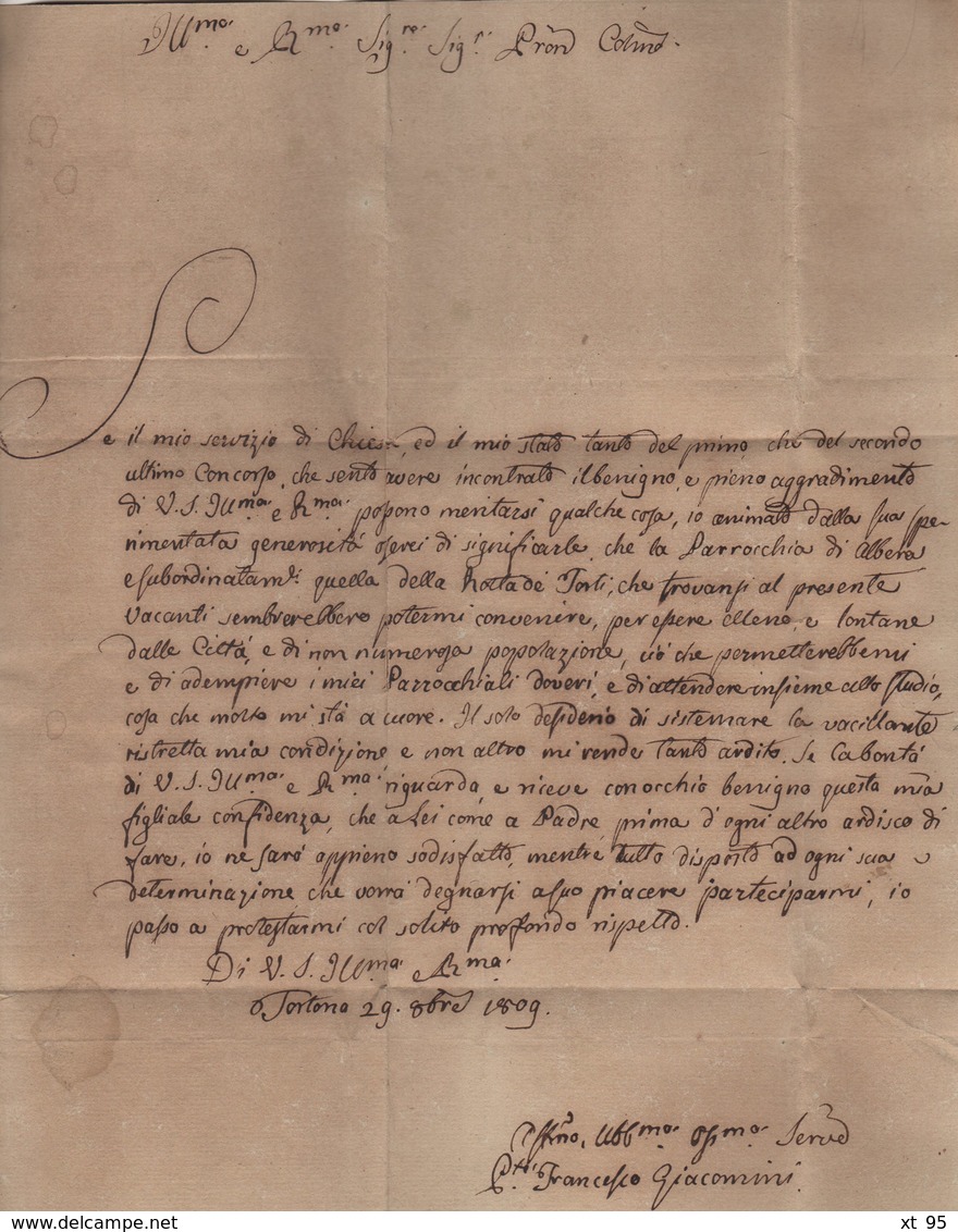 Tortone - 87 - Port Paye - 1809 - Departement Conquis De Genes - 1792-1815 : Departamentos Conquistados