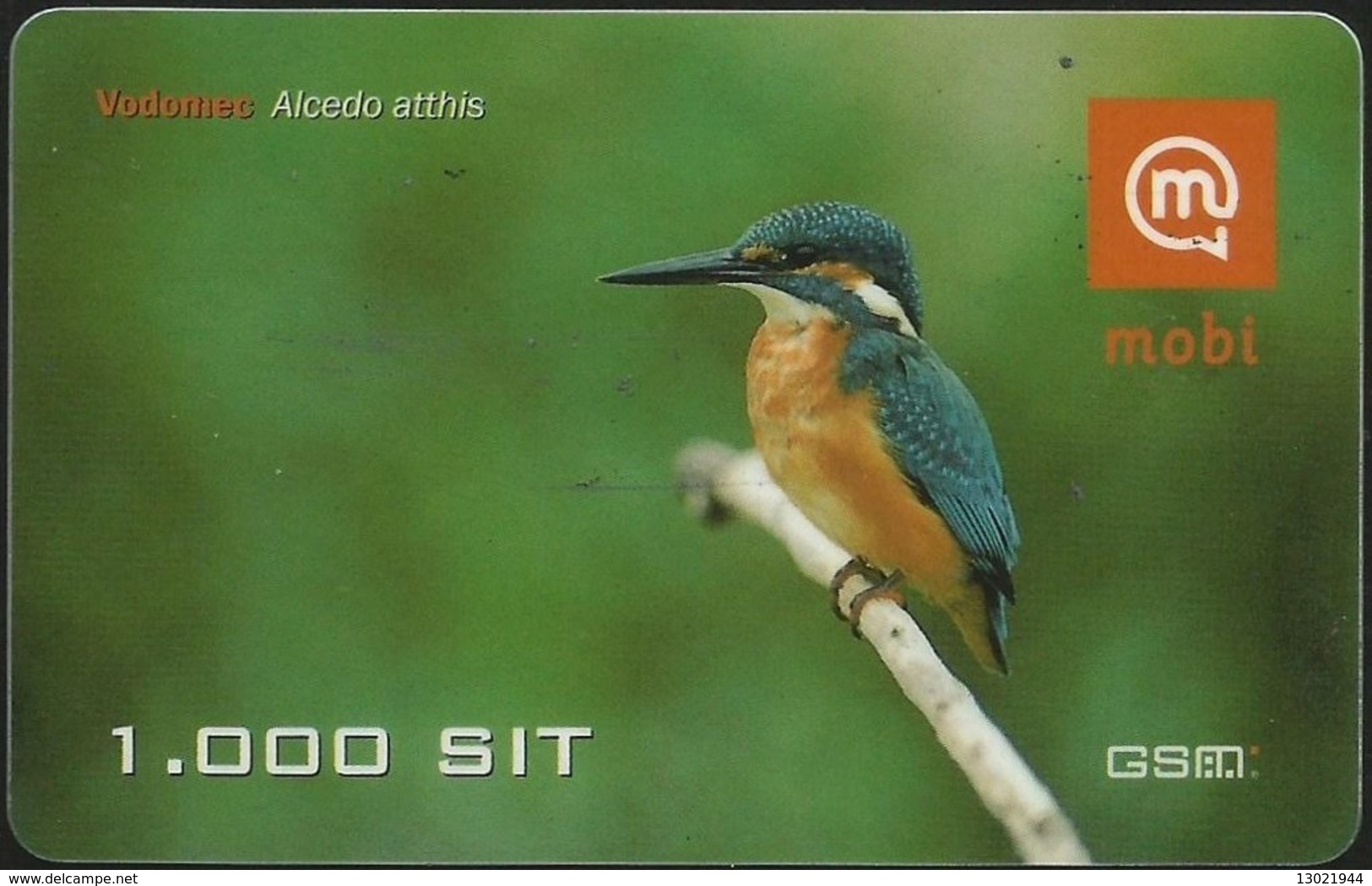 SLOVENIA SCHEDA TELEFONICA Vodomec / Kingfisher (Alcedo Atthis) - Altri & Non Classificati