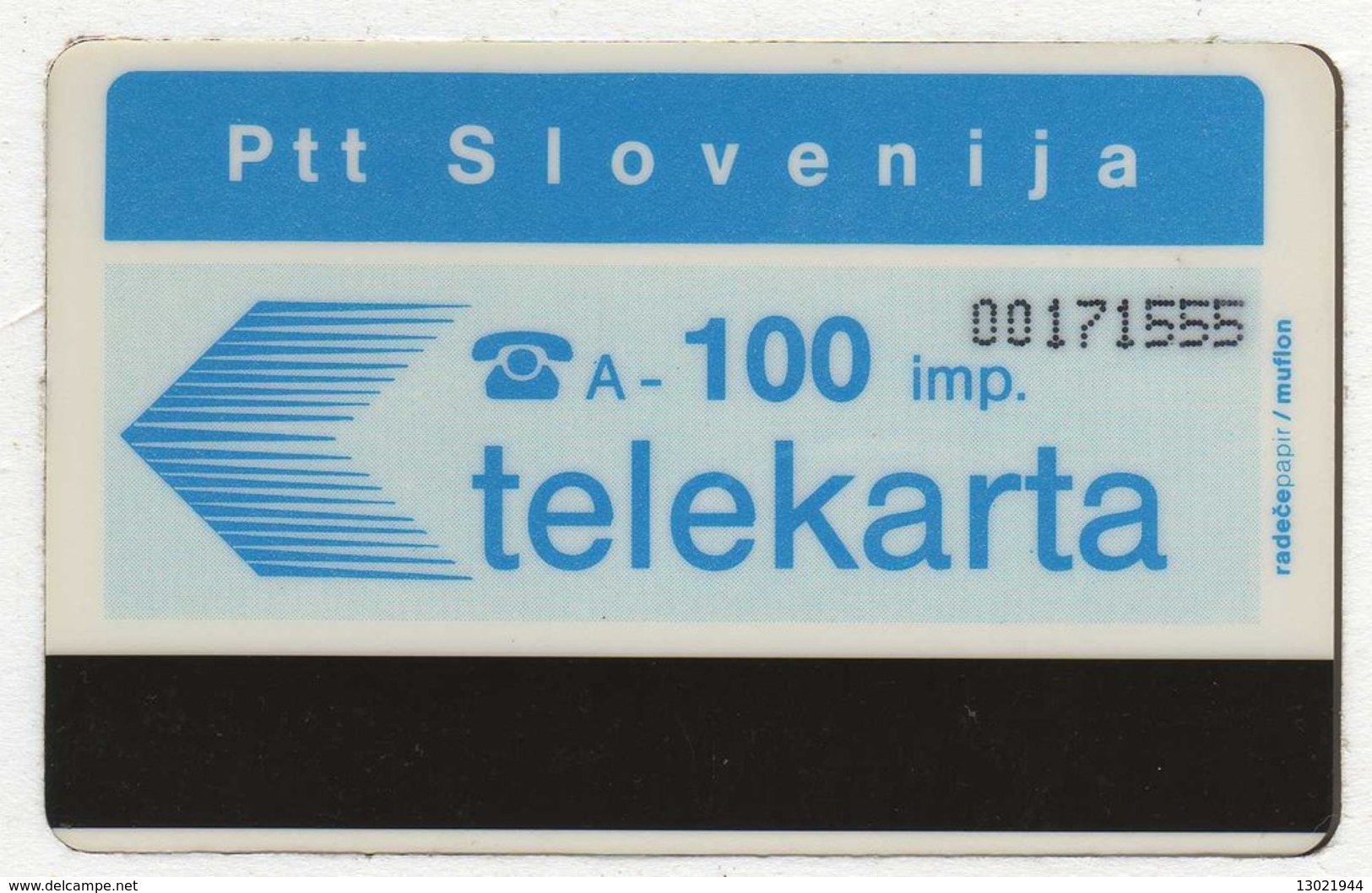 SLOVENIA SCHEDA TELEFONICA Telekarta Blue - White Reverse - Non Classificati