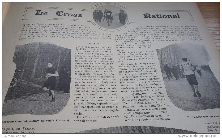 1902 RUGBY STADE FRANCAIS RACING - CROSS COUNTRY NATIONAL - HARAS DES SAUTEREAUX - L&acute;HISTOIRE DU MUSCLE