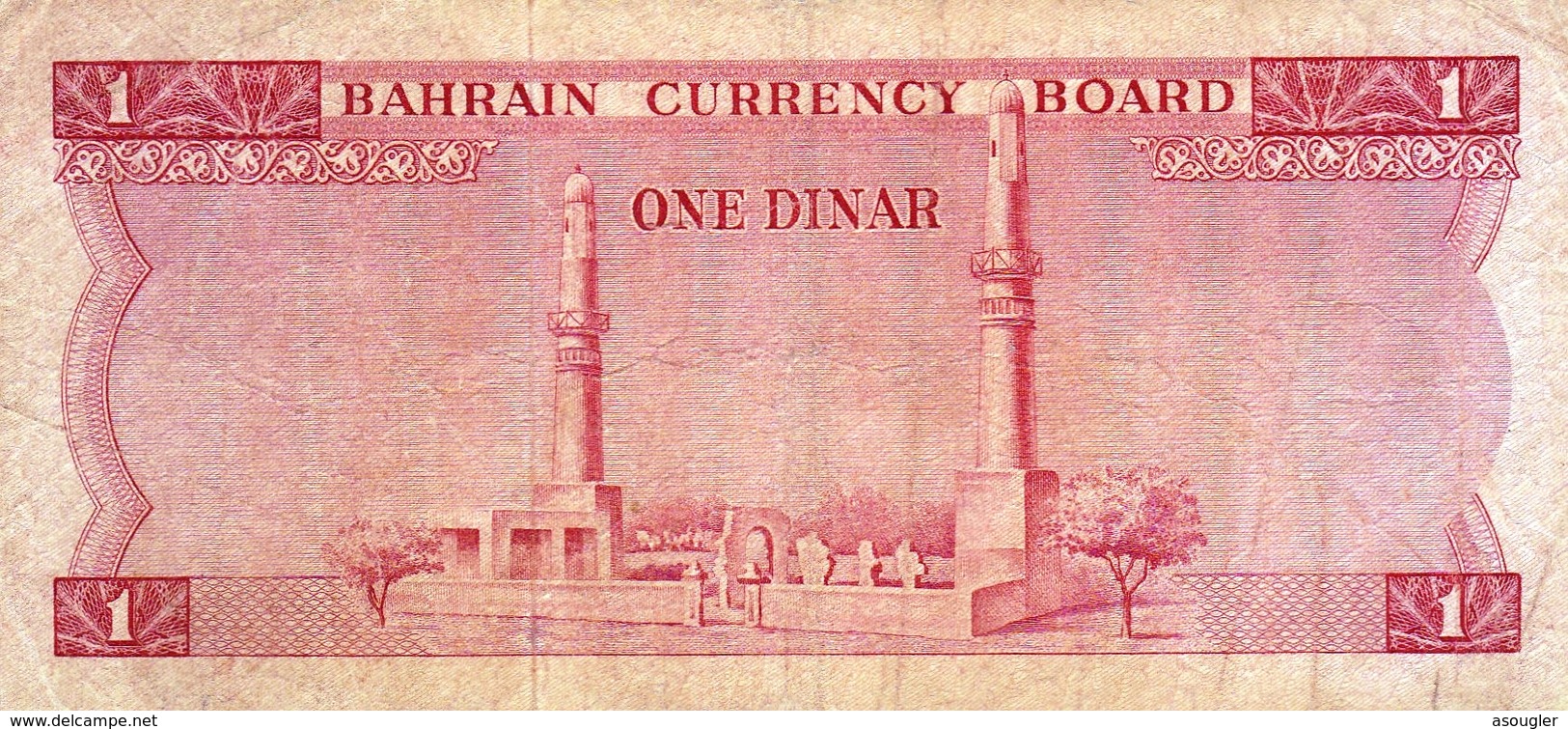 BAHRAIN 1 DINAR L.1964 F P-4 "free Shipping Via Regular Air Mail (buyer Risk)" - Bahrein