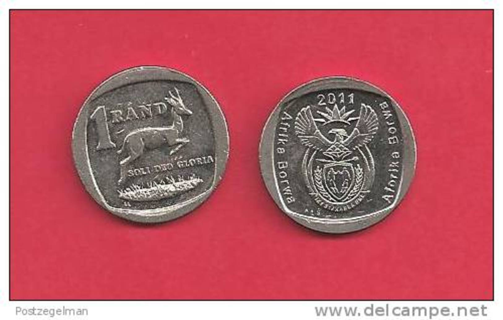 SOUTH AFRICA 2011 1 Rand Coin  (nicely Used), C1371 - Zuid-Afrika