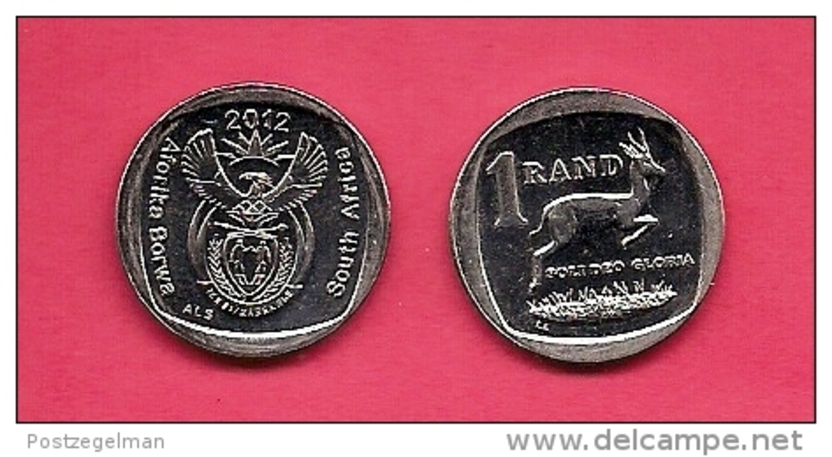 SOUTH AFRICA 2012 Nicely  Used Coin 1 Rand C1500 - South Africa