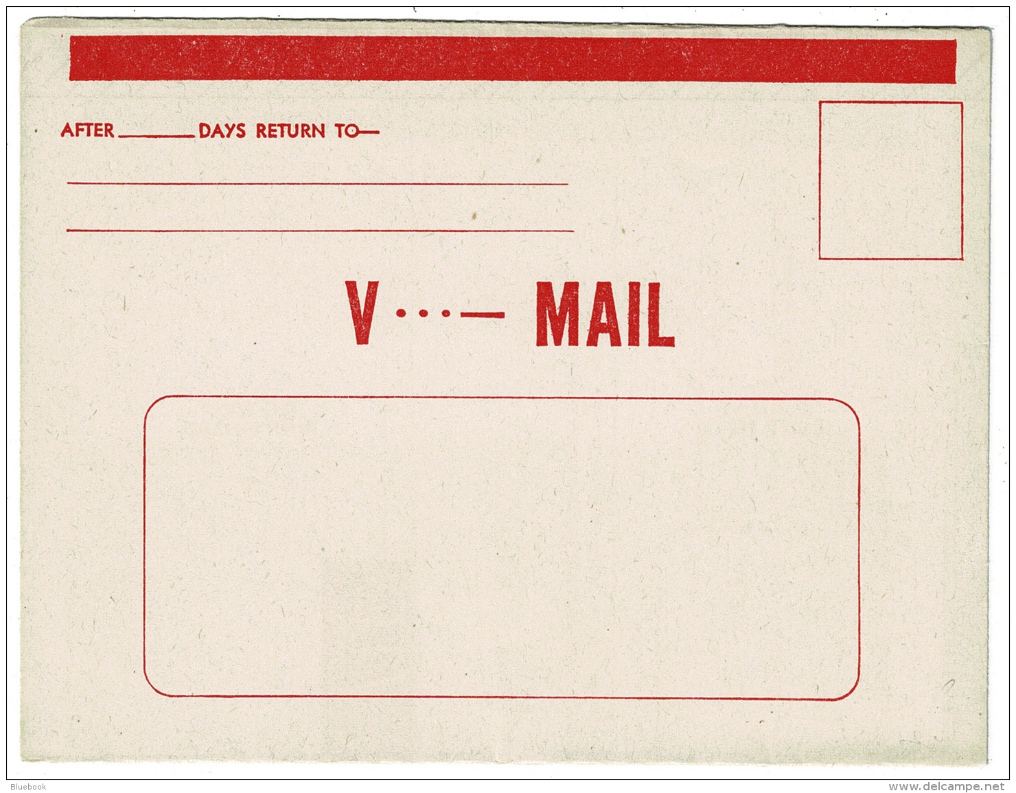 RB 1225 -WWII Mint USA V. Mail Form - Postal Stationery - Autres & Non Classés