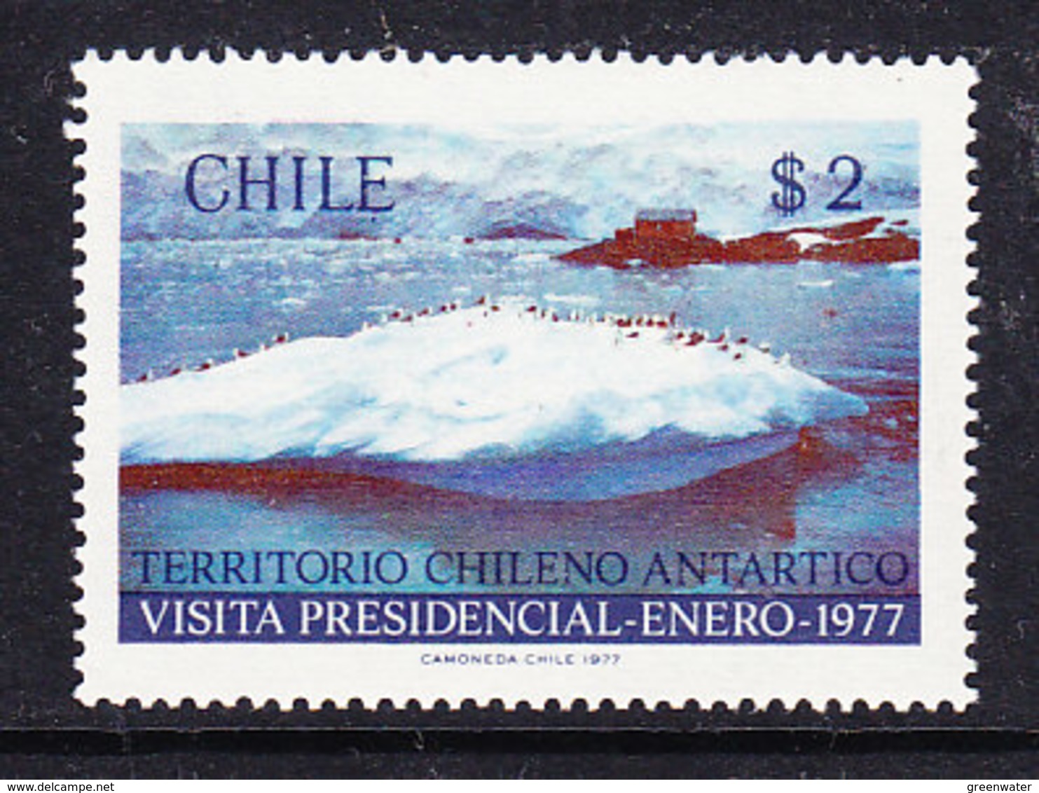 Chile 1977 Visit President Antarctica 1v ** Mnh (40784E) - Andere & Zonder Classificatie