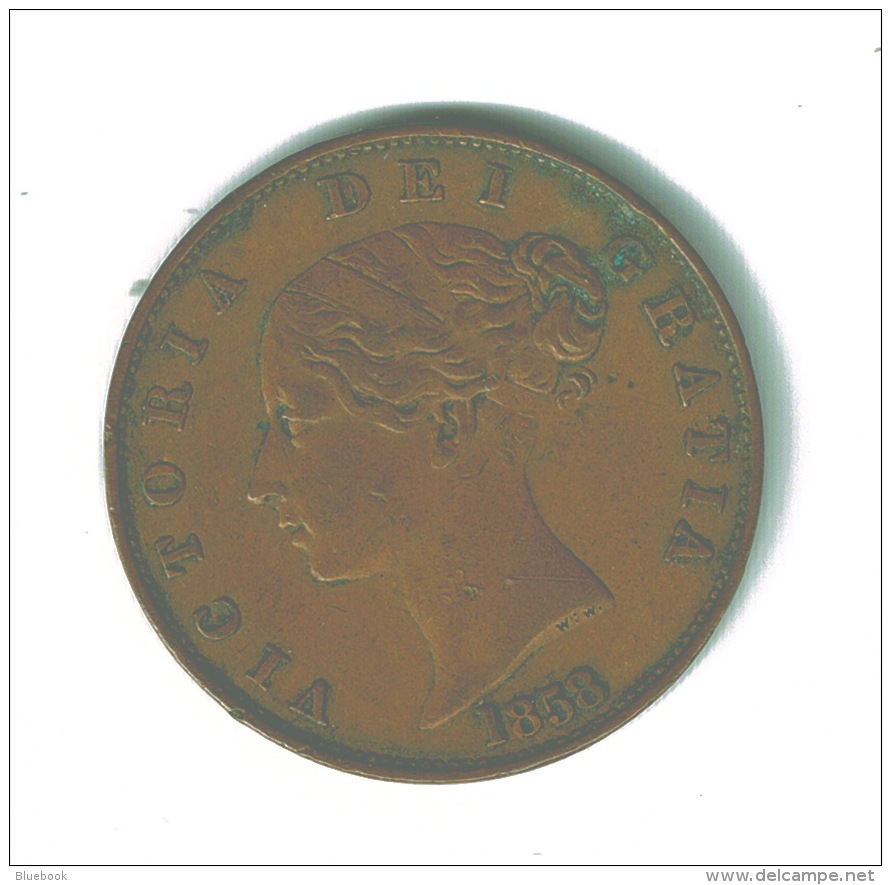 RB 1226 -  GB Victoria Coin - 1858 Half Penny 1/2d - Autres & Non Classés