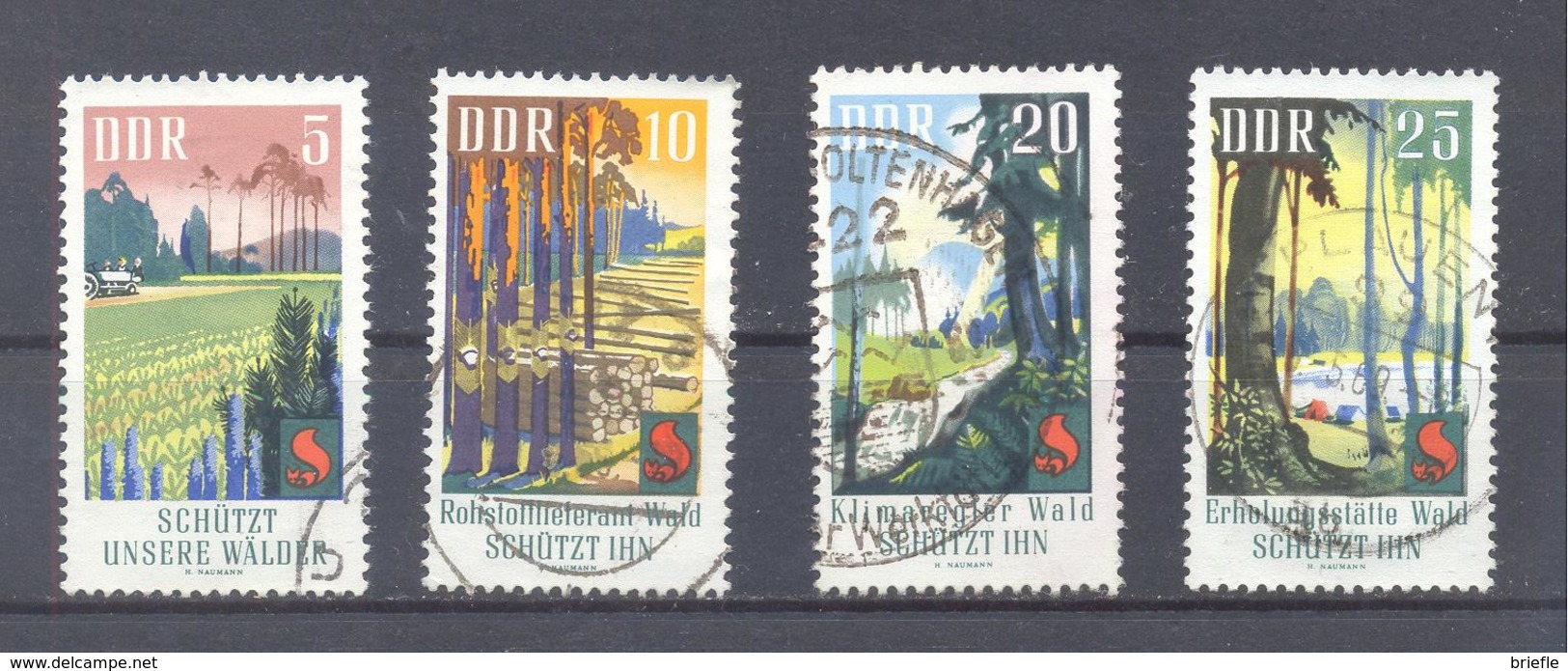 1969   DDR Mi-1462-1465  23.April Schutz Des Waldes - Oblitérés