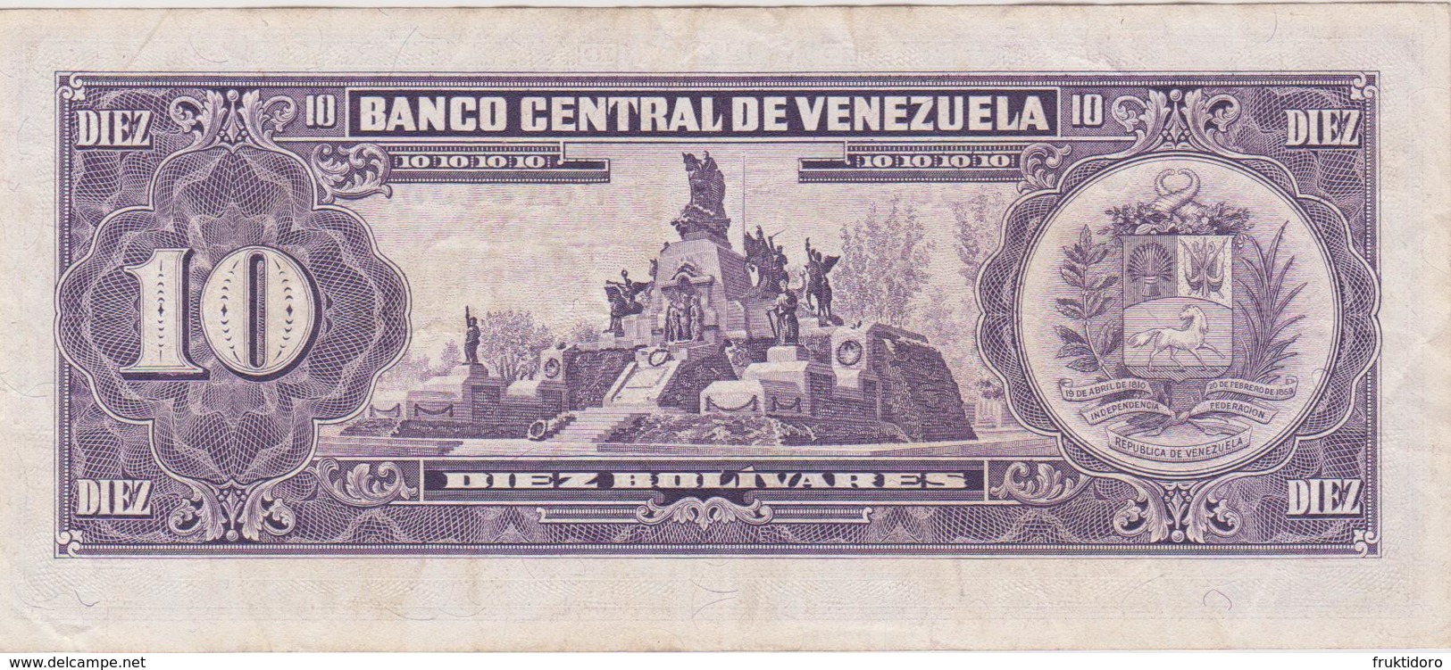 Banknote Venezuela 10 Bolívares - Simón Bolívar - Mariscal Sucre - Altar De La Patria - Carabobo - Coat Of Arms - 1988 - Venezuela