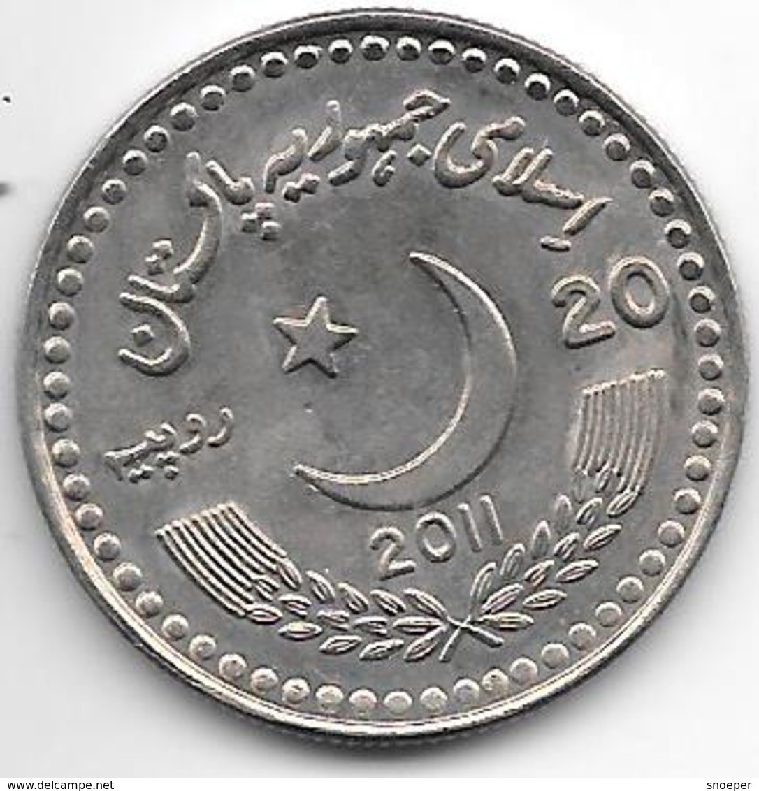 *pakistan 20 Rupee 2011 60 Years China Unc - Pakistan