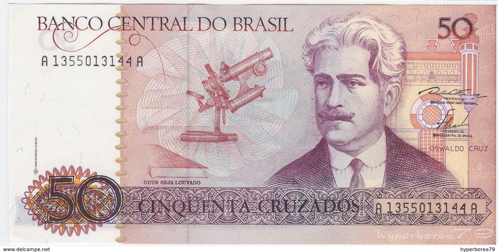 Brazil P 210 A - 50 Cruzados 1986 - UNC - Brasile