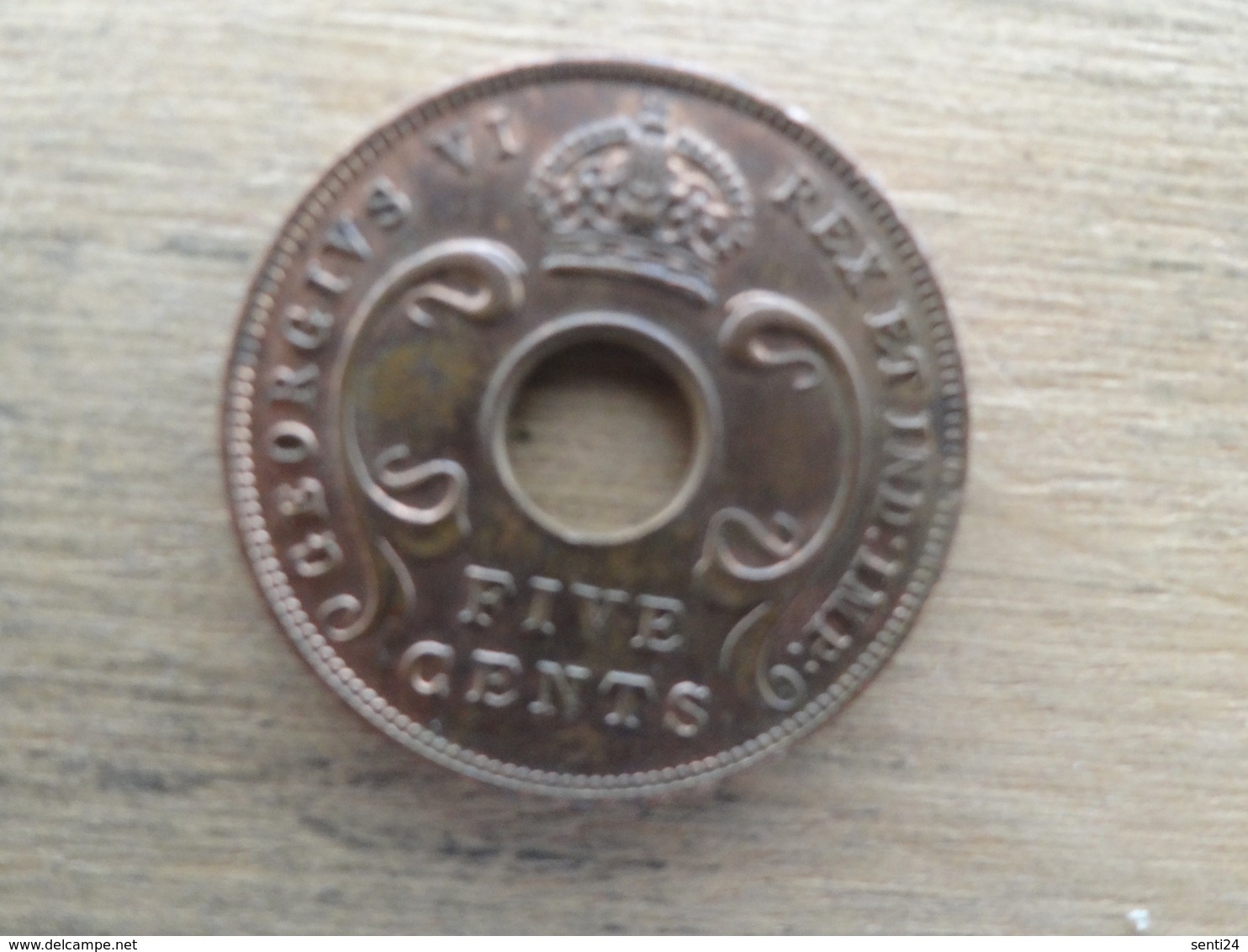 East  Africa  5  Cents  1942    Km 25.2 - British Colony