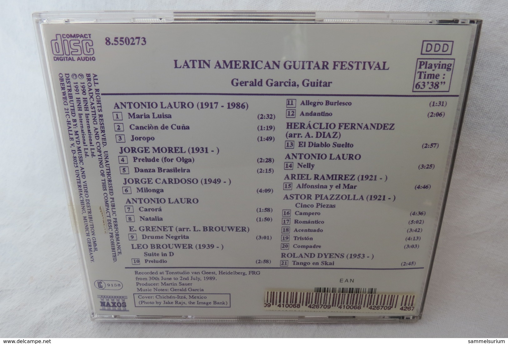 CD "Gerald Garcia Guitar" Latin American Guitar Festival - Instrumental