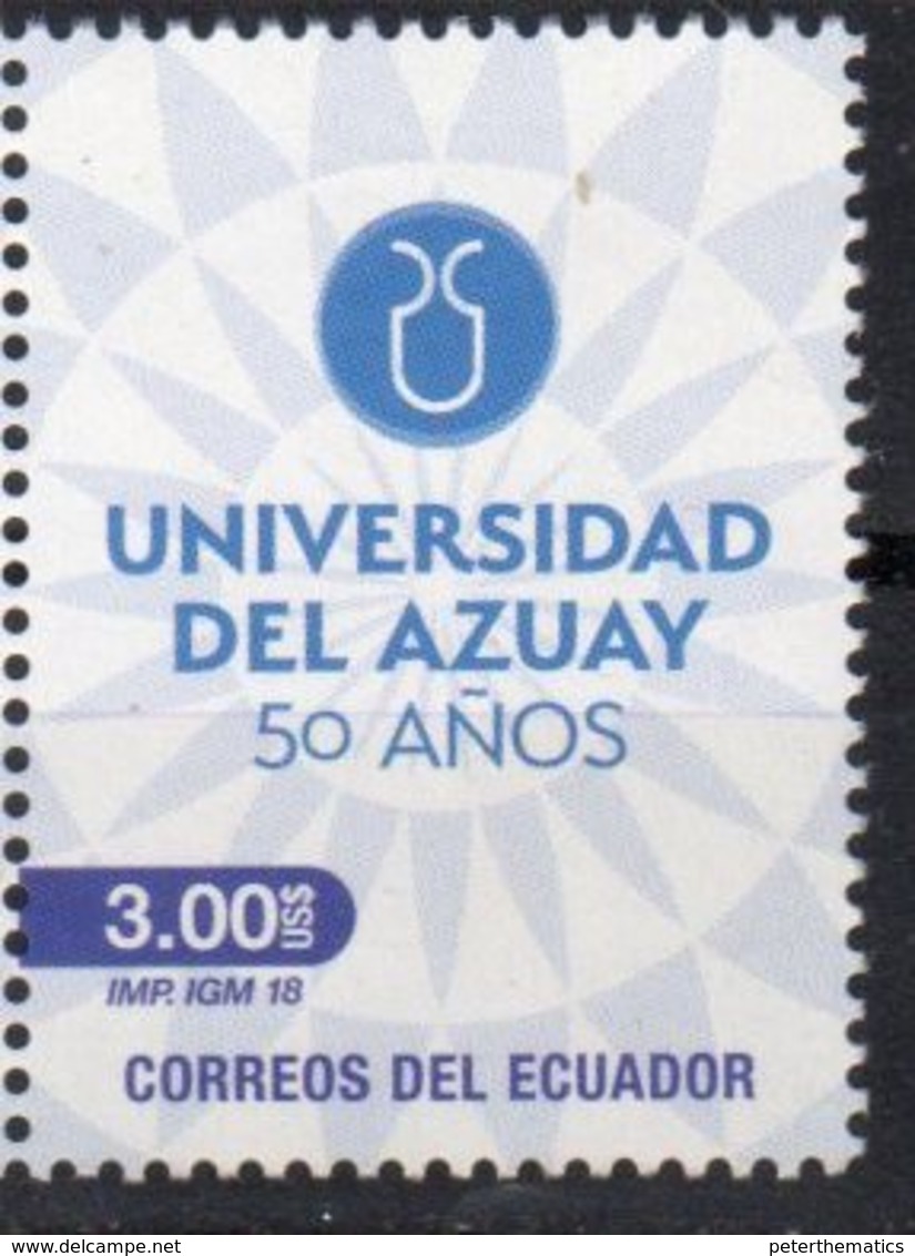 ECUADOR, 2018, MNH, EDUCATION, UNIVERSITY OF AZUAY,1v - Unclassified