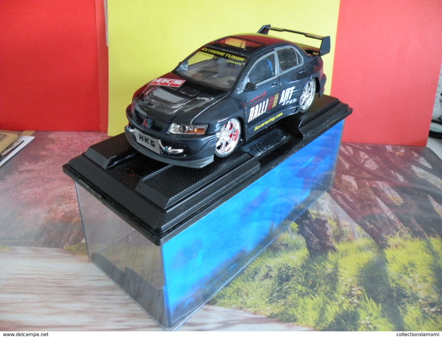 Rallye - Mitsubishi Évolution VIII HKS - Métal Neuf - 1/24 - Boite Vitrine - Kentoys - - Autres & Non Classés