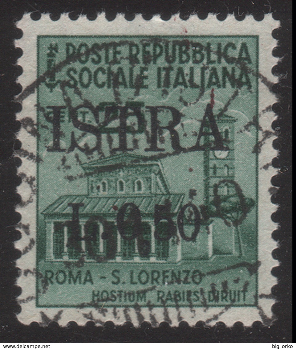 ISTRIA (POLA) - Occupazione Jugoslava  50 C. Su  25 C. Verde Smeraldo (n° 505) - 1945 - Occ. Yougoslave: Istria