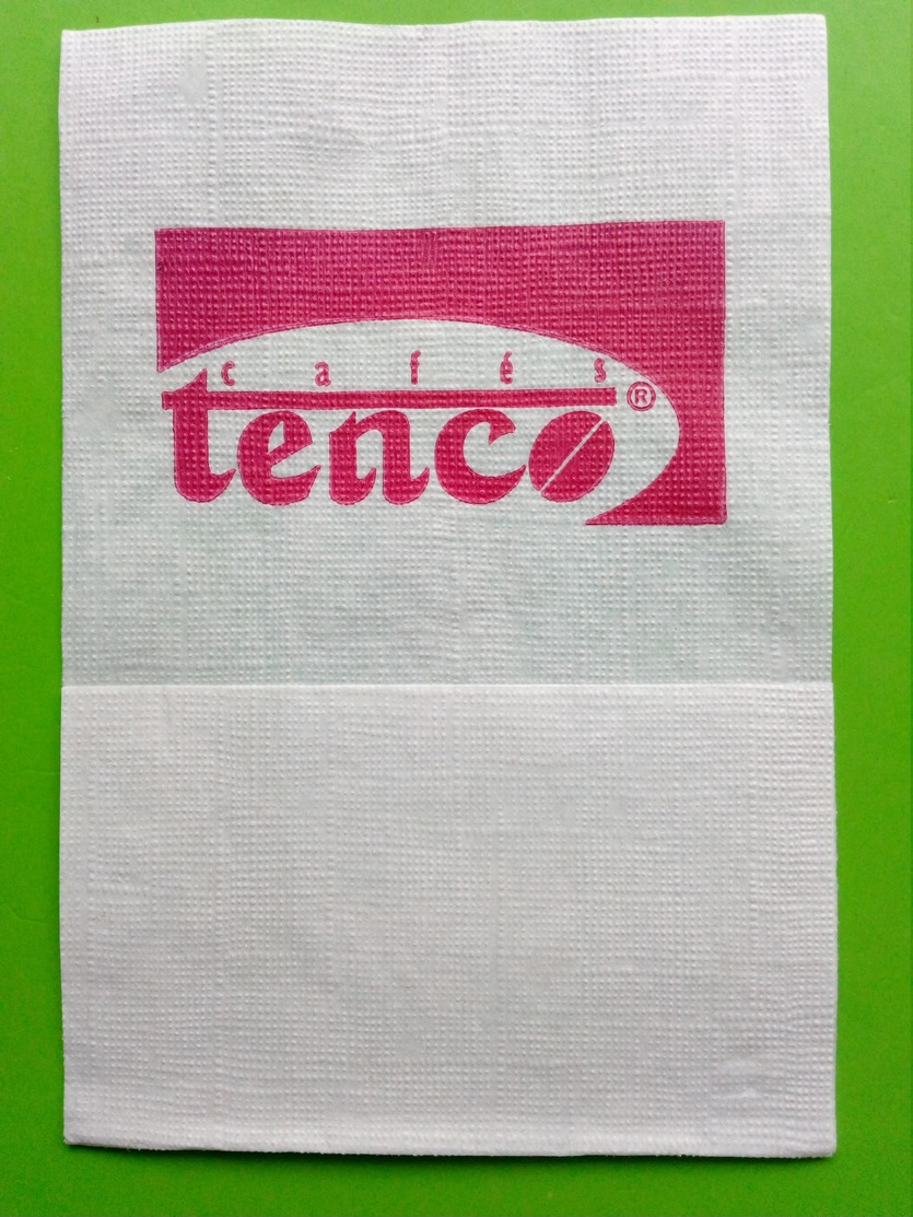 Servilleta,serviette .cafés Tenco,Portugal - Serviettes Publicitaires