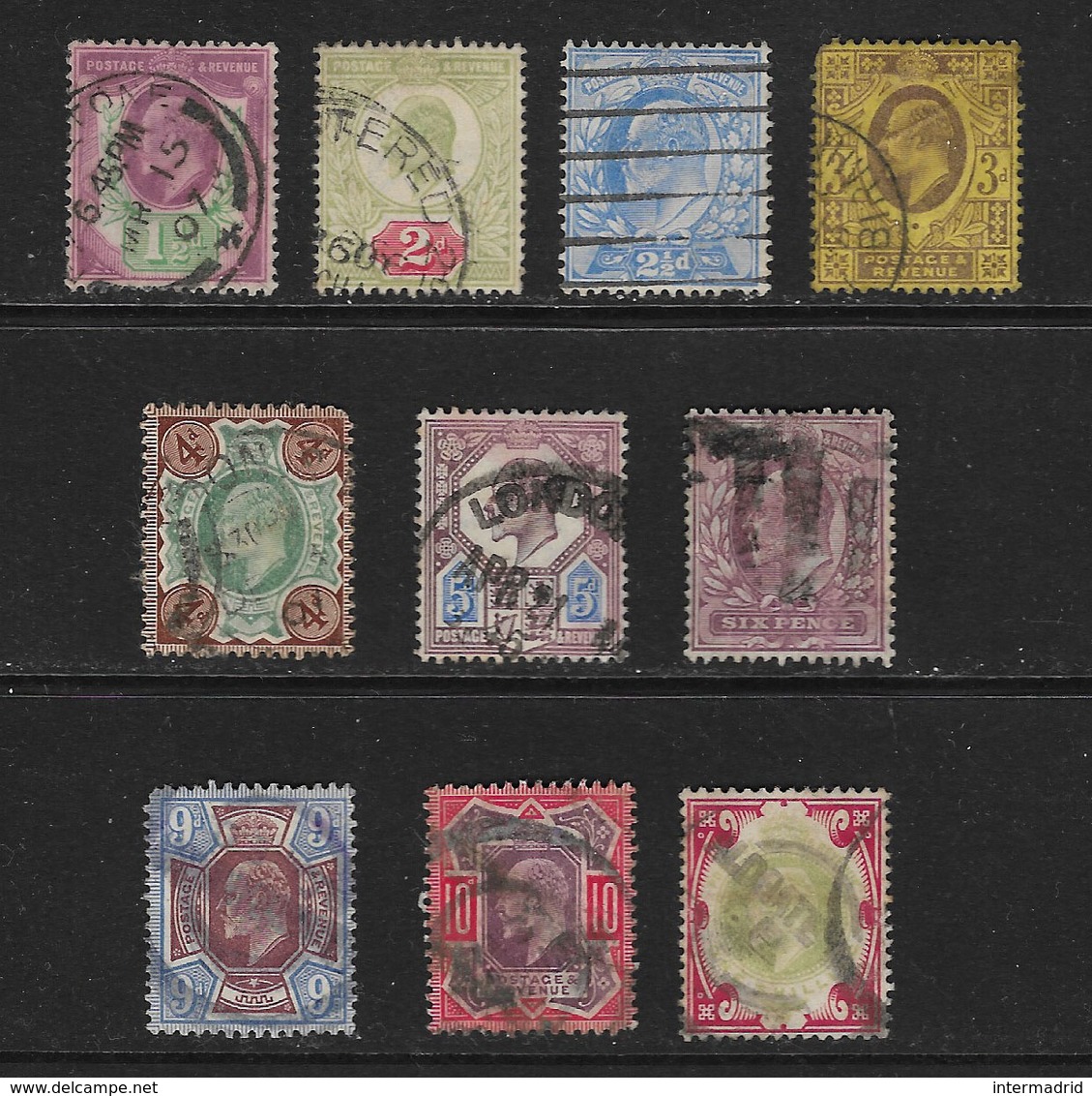 GRAN BRETAÑA - CLÁSICOS. Yvert Nsº 108/17 Usados Y Defectuosos - Used Stamps