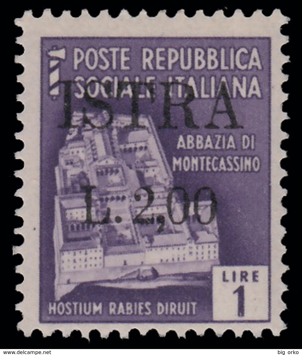 ISTRIA (POLA) - Occupazione Jugoslava  Lire 2 Su Lire 1 Violetto (n° 509) - 1945 - Occ. Yougoslave: Istria