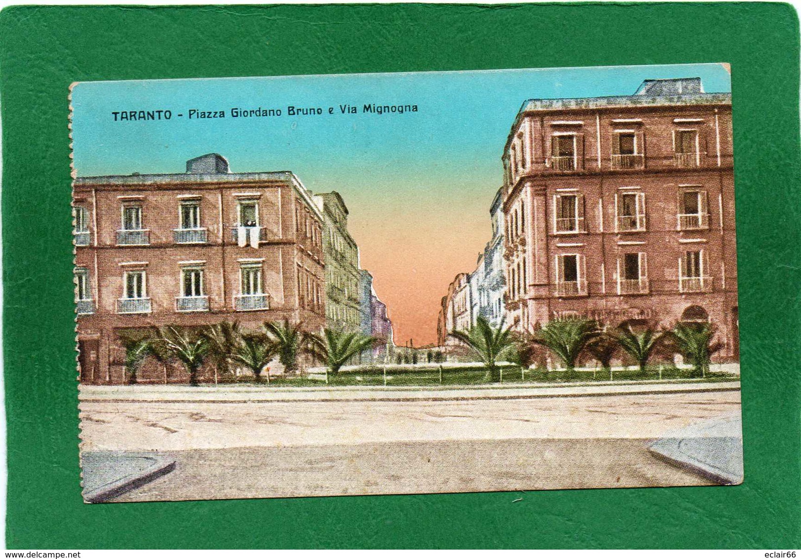 Taranto - Puglia - Piazza Giordano Bruno E Via Mignogna Cca 1931 - Taranto