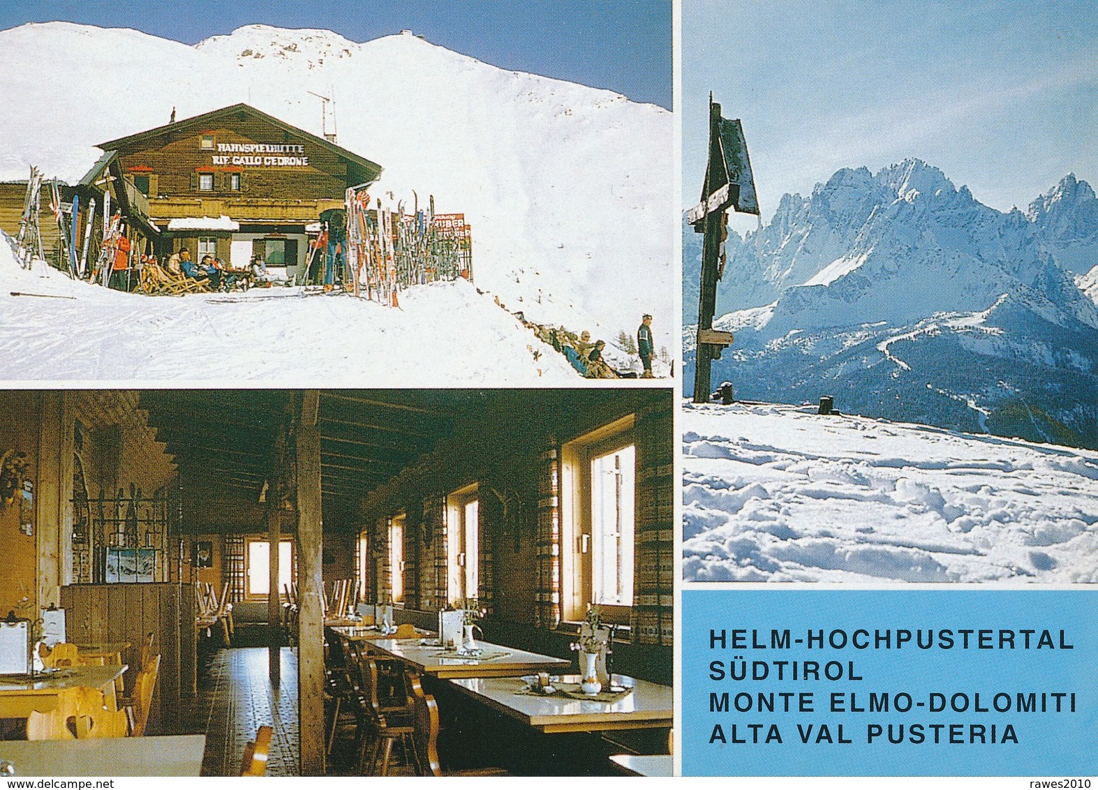 Italien AK Sexten Hahnspielhütte Winter - Sonstige & Ohne Zuordnung