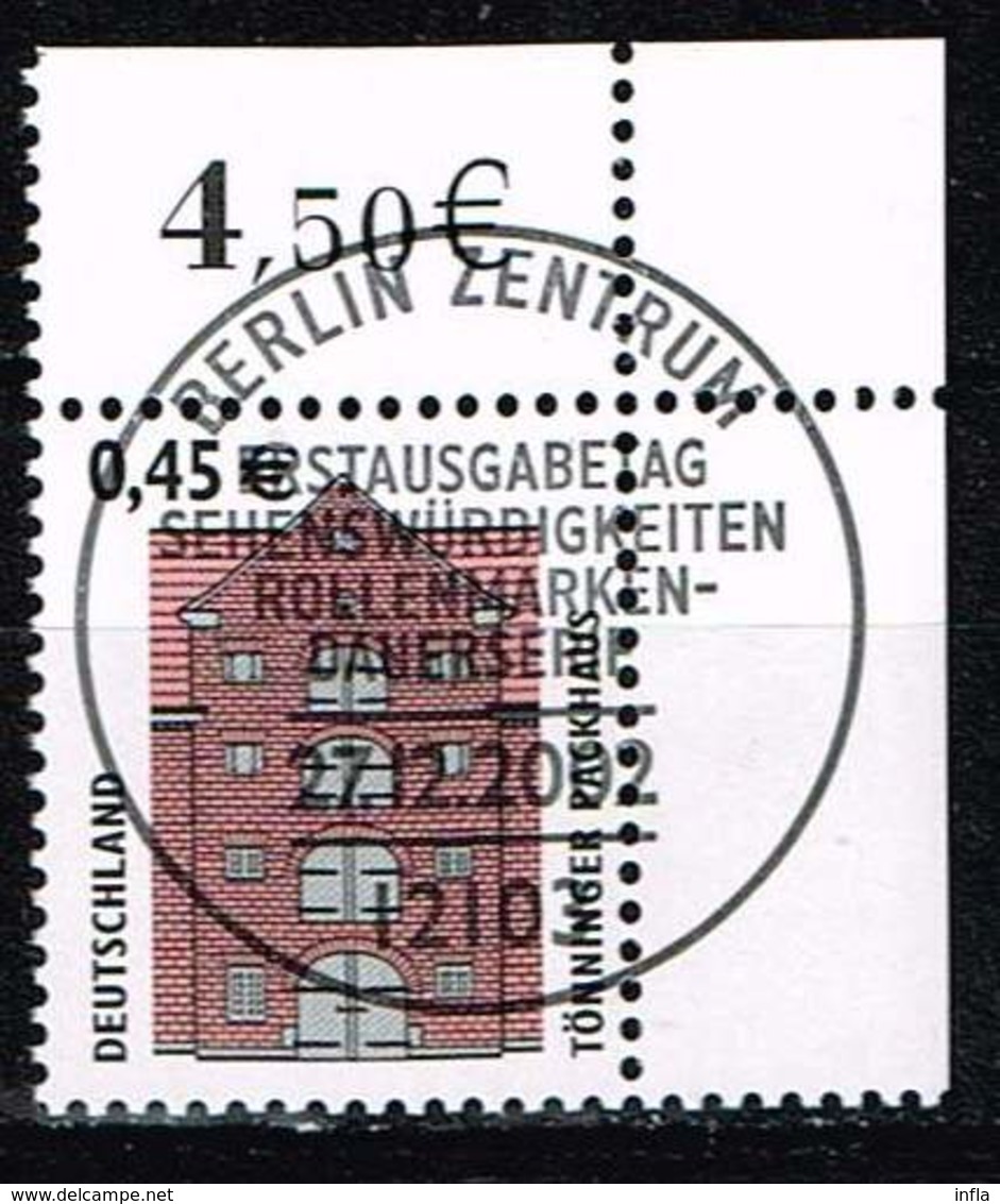 Bund 2002, Michel# 2298 - 2301 O Eckrand Mit ESST Berlin - Gebraucht