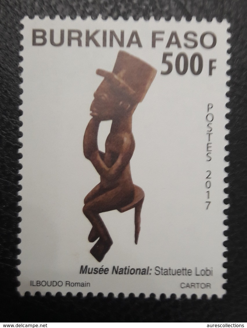 BURKINA FASO 2017 MUSEE NATIONAL MUSEUM STATUETTE LOBI SCULPTURE MNH - Burkina Faso (1984-...)
