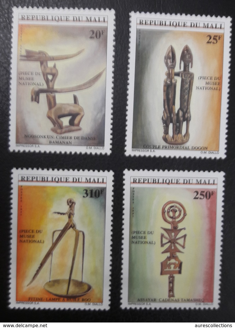 MALI 1997 YT 1104/7 PIECE PIECES DU MUSEE NATIONAL MUSEUM STATUETTE SCULPTURE DOGON MNH - Mali (1959-...)