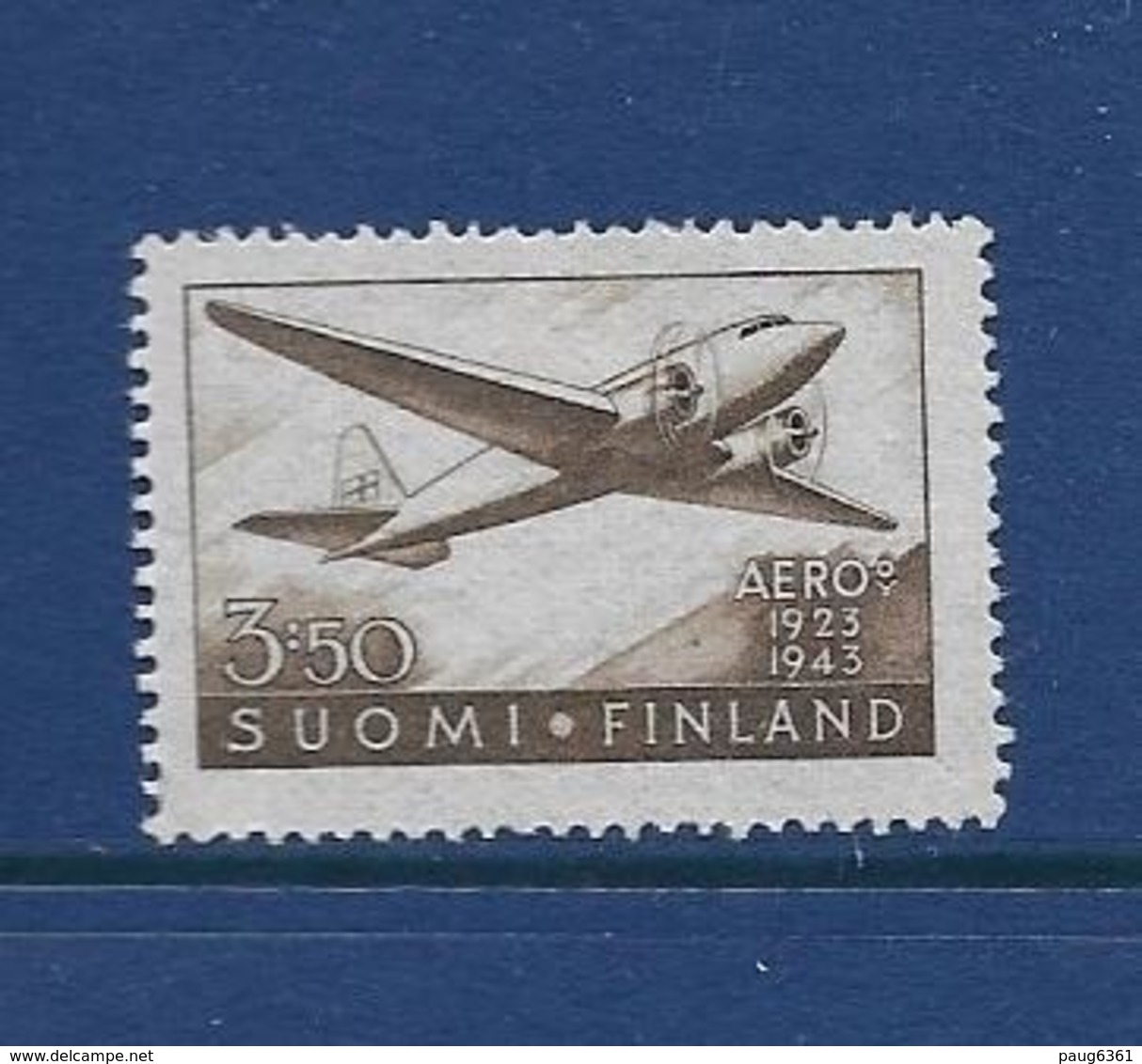 FINLANDE 1944 AVIONS  YVERT N°A2 NEUF MLH* - Neufs