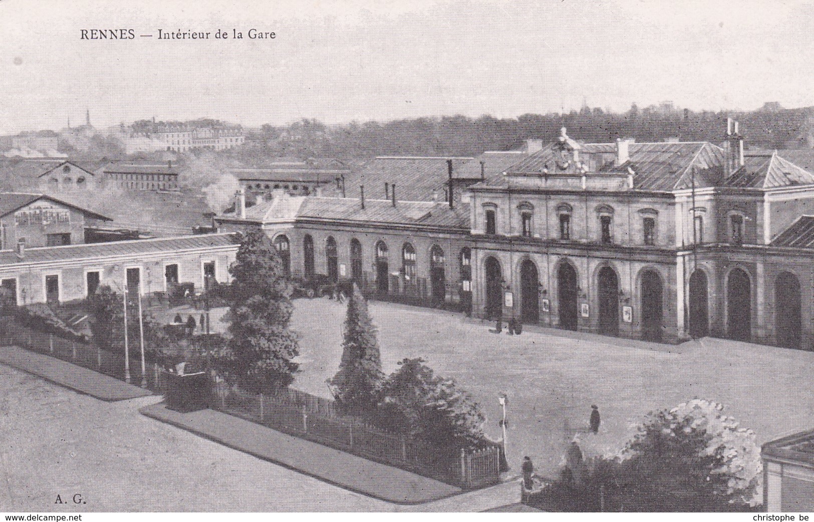 CPA Rennes, Interieur De La Gare (pk50267) - Rennes