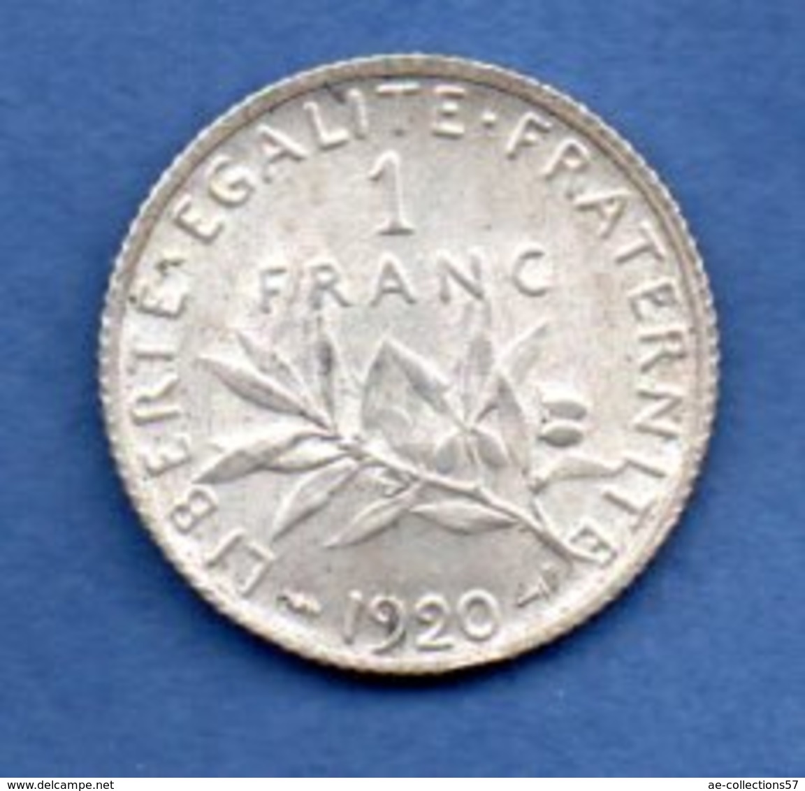 Semeuse-   1 Franc 1920  -  état  SUP - Autres & Non Classés