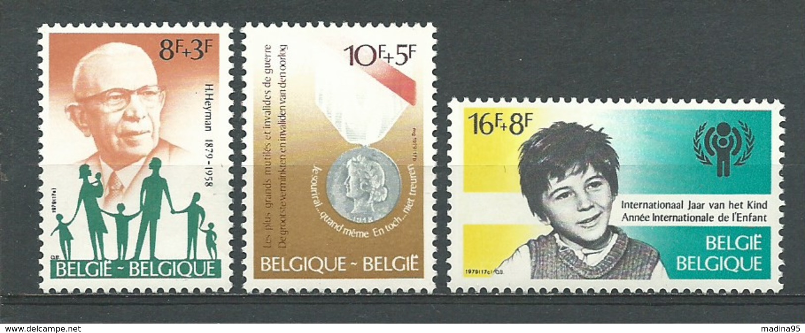 BELGIQUE: **, N°YT 1960 à 1962, Série, TB - Neufs