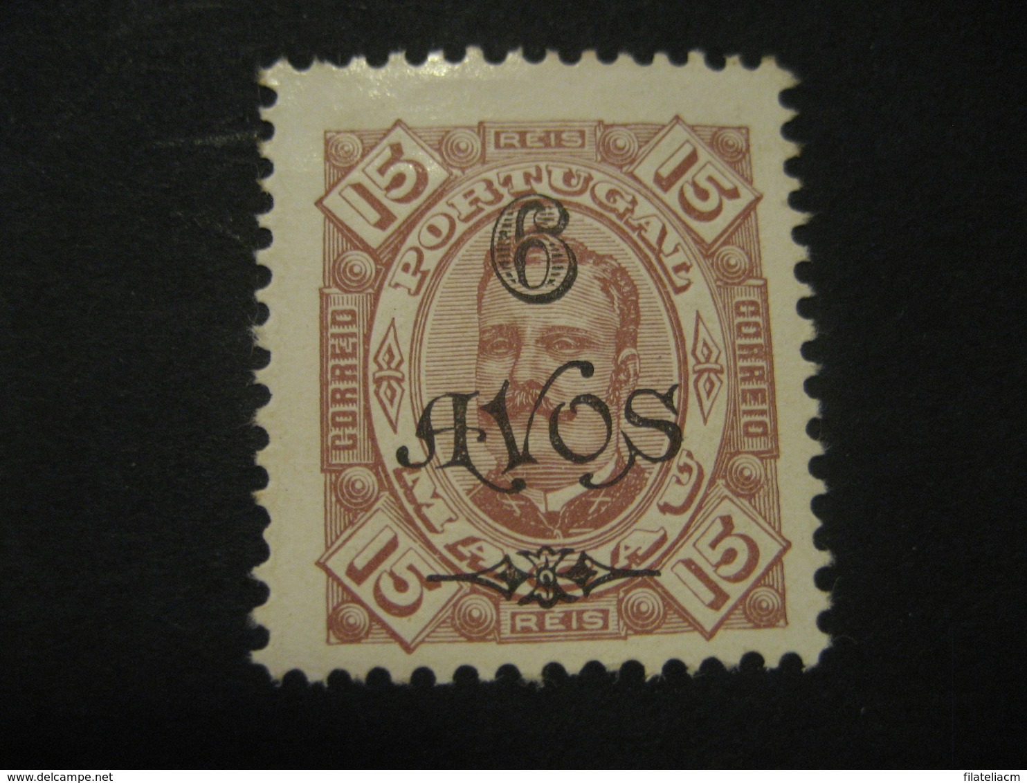 6 Avos O.p. 15 Reis MACAU 1902 Yvert 113 (Perf. 11 1/2 Cat. Year 2008: 10 Eur) Stamp Macao Portugal China Area - Neufs