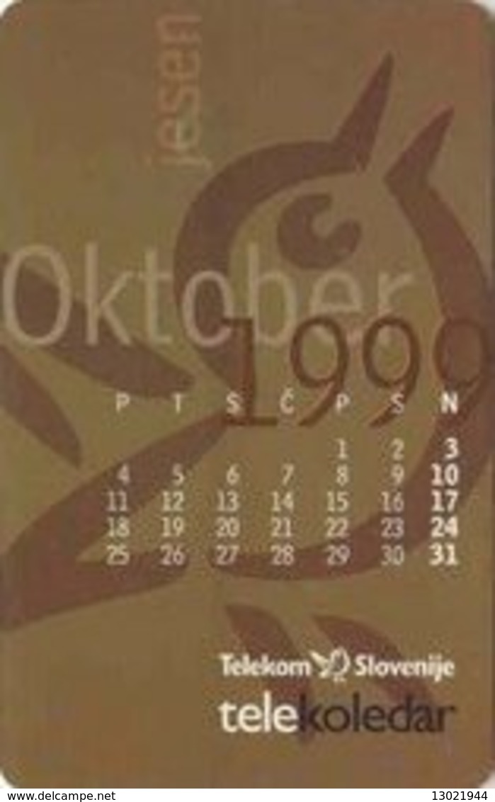 SLOVENIA SCHEDA TELEFONICA  12 CARD CALENDARY 1999