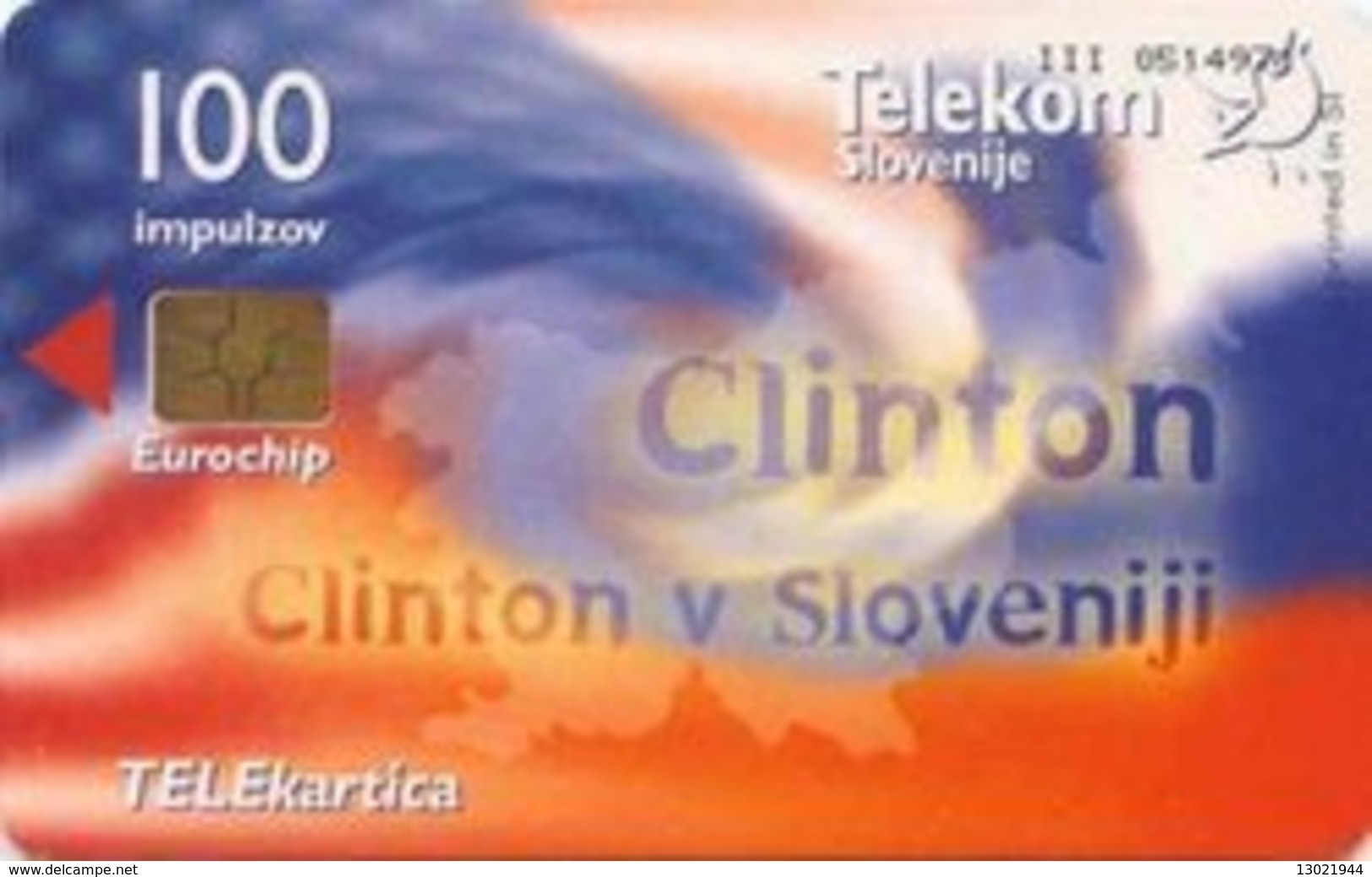 SLOVENIA SCHEDA TELEFONICA  Clinton V Sloveniji - Sin Clasificación